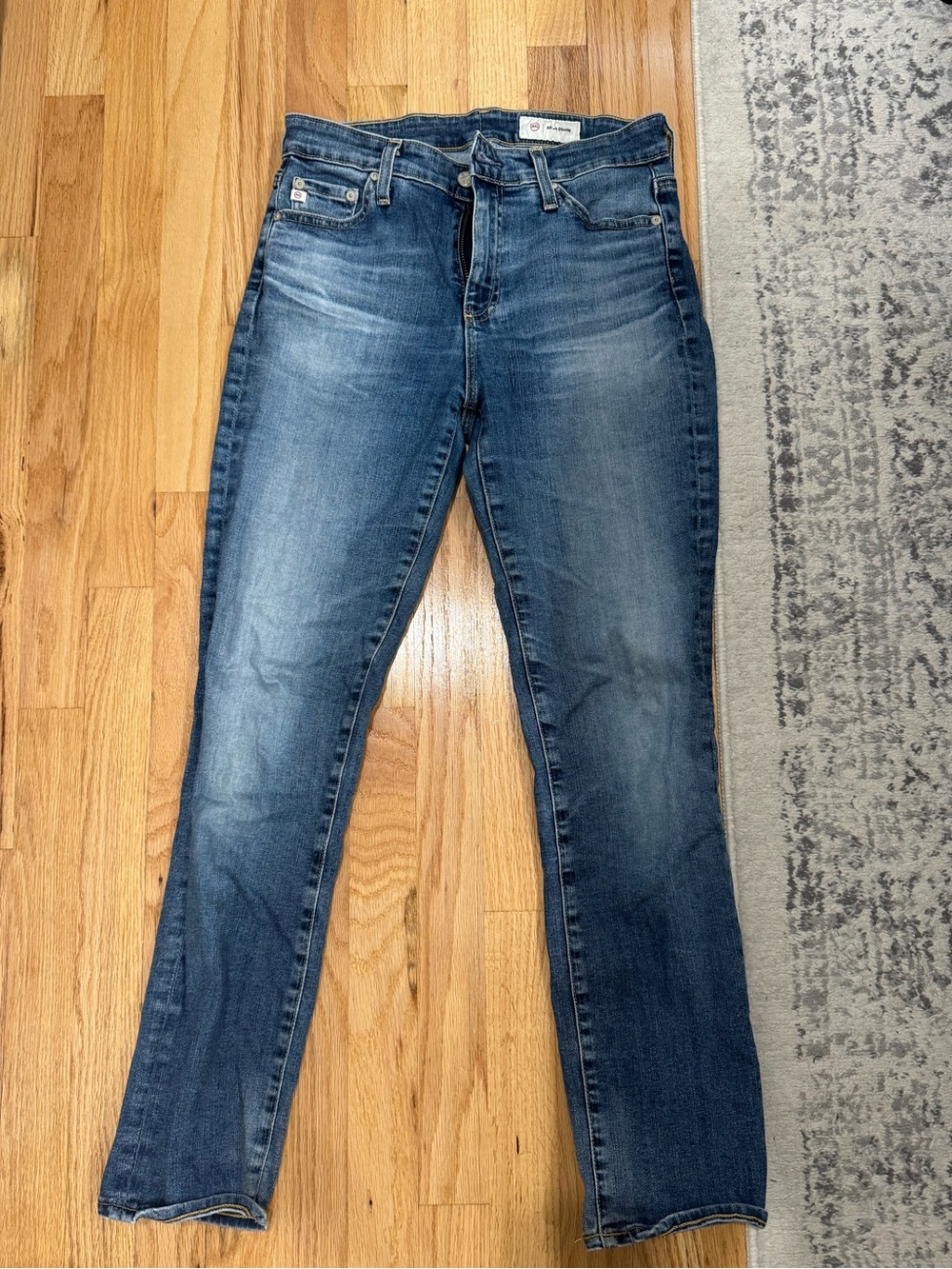Ag Adriano Goldschmied Women’s Mari Slim Straight Jeans - Blue Wash